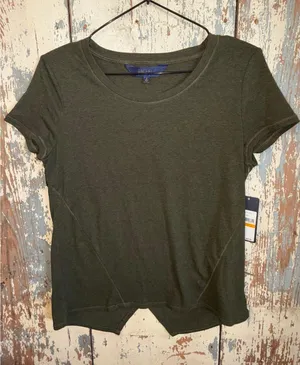 NWT Rachel Roy shirt army green size Small thumbnail 1