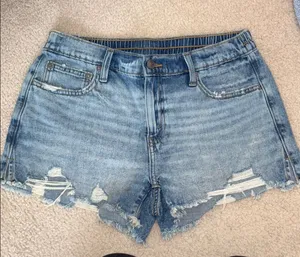 Denim Distressed Women Shorts thumbnail 1