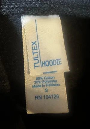 Tultex Black long sleeve Pullover Hoodie S thumbnail 6