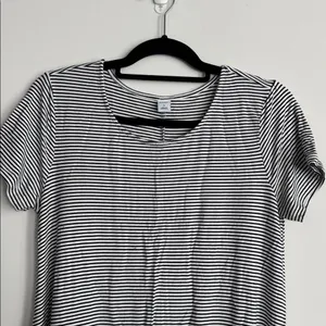 Old Navy Black and White Striped Dress Size M thumbnail 2