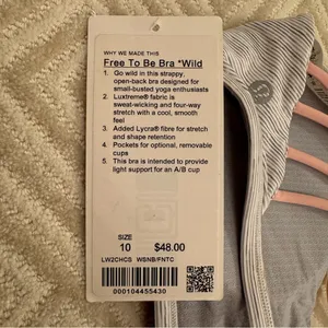 NWT Lululemon Free To Be Bra (Wild) thumbnail 7
