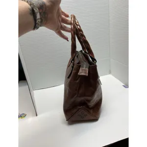 Patricia Nash Heritage‎ Angela Double-Compartment Leather Satchel Handbag thumbnail 3