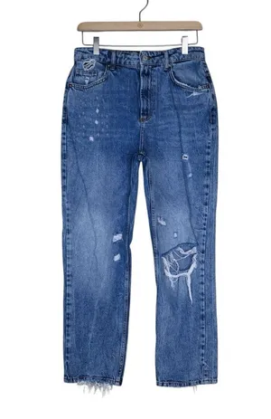 We the Free Women's 28 Distressed Straight Leg High-Rise Ankle Jean thumbnail 1