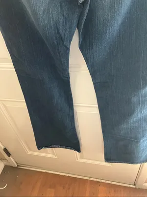 Old Navy Ladies Boot-Cut Jeans - Dark Blue with Light Wash Interior 16 Long thumbnail 12