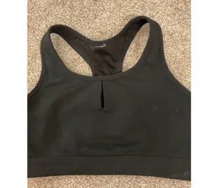 Fabletics Black Sylvia Keyhole High Impact Sports Bra, S thumbnail 4