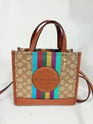 COACH Dempsey Tote 22 In Signature Jacquard With Stripe And Coach Patch C5637 thumbnail 1