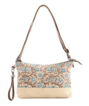 NWT Boho Floral Canvas and LeatherSan Ysidro Falls Crossbody Bag thumbnail 1