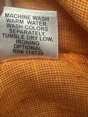 FLAX Brand 100% Linen Short Sleeve Dress Orange Womens Size S thumbnail 7