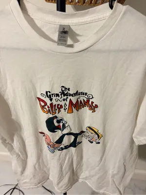 Gildan White The Grim Adventures of Billy & Mandy Graphic Tee thumbnail 1