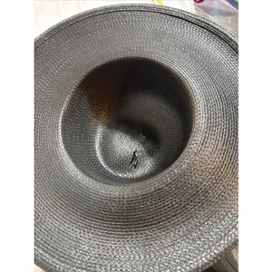 Nike Women's ROC Black Church Hat with Bow Size 6 1/2 Wide Brim thumbnail 5