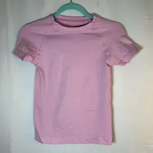Unbranded T-Shirt Womens Size M Pink Seamless Athletic Crew Neck Short thumbnail 1