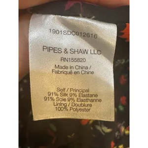 Veronica Beard Monica Silk midi dress Black Multi Floral Size 8/10 Sundress thumbnail 5