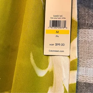 Calvin Klein Green Floral Print Skirt Size Medium‎ thumbnail 5