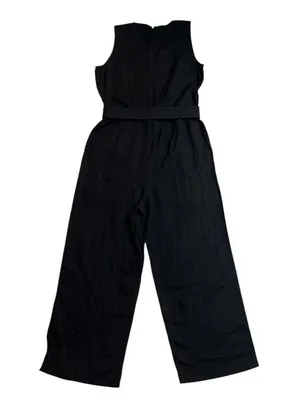 LOFT Linen Blend Belted Sleeveless Jumpsuit NWOT thumbnail 3