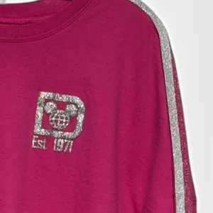 Disney Parks Spirit Jersey Walt Disney World Pink Silver Sparkle Large thumbnail 2