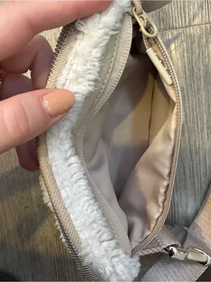LULULEMON Cream Sherpa Fanny Pack Belt Bag thumbnail 4