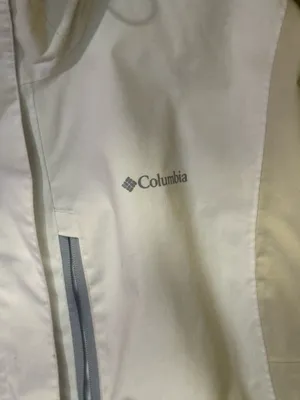 Women’s white Columbia waterproof jacket thumbnail 2