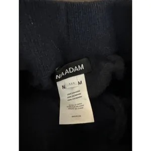 Naadam 100% Cashmere Washable Pants in Indigo Wide Leg Womans XXS thumbnail 8