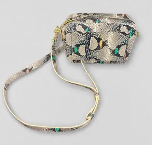 Madewell The Transport Camera Bag in Multicolor Snake-Embossed Leather thumbnail 1