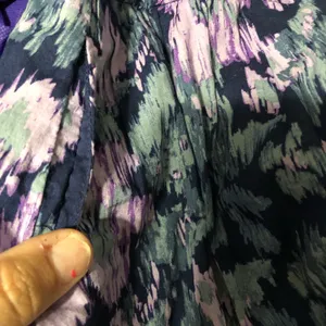 Old navy paper bag ruffle abstract‎ floral skirt women’s size 2 with belt thumbnail 8