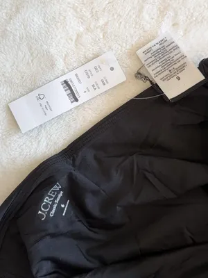 NWT J.Crew Black Kay One-Piece in Classic Sculpt - Size: 6 thumbnail 3