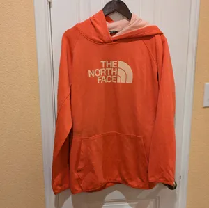 North Face Hoodie Pink Salmon Women’s size XXL thumbnail 3