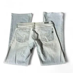 Y2K Citizens of Humanity Ingrid 002 Low Waist Flare‎ Jeans Light Wash Stretch 27 thumbnail 7
