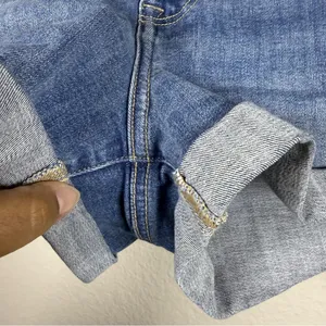 American Eagle High-Rise Blue Denim Roll-Cuff Women's Shorts SZ:6 thumbnail 6