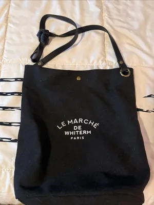 Black Canvas Bucket Bag thumbnail 1
