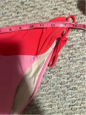 NWT Pilyq PQ Aura Shirred High Waisted Colorblock Bikini Bottoms- Size Medium thumbnail 7
