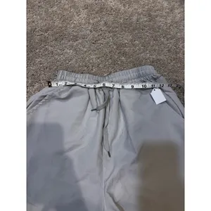 Womens Grey‎ Utility Cargo Pants Elastic Waist Baggy Streetwear Trousers thumbnail 6