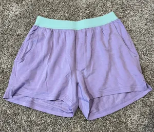 Jambys Shorts Boxers with Pockets Purple Green Lavender Mint‎ Unisex Size XS thumbnail 1