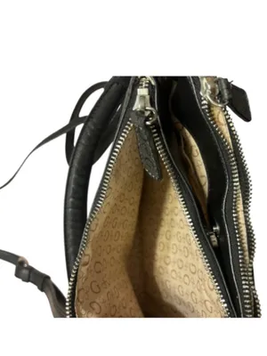 Guess Black Logo Monogram Bag thumbnail 5
