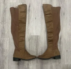 FashioNova Brown over the knee boots thumbnail 1