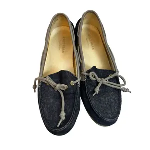 Cole Haan Shoes Women's US 5.5 Driving Loafers Slip On Flats Blue Fabric thumbnail 3