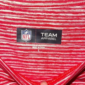 NFL Team‎ Apparel Womens New England Patriots Space Dye T-Shirt Red Size Large thumbnail 5