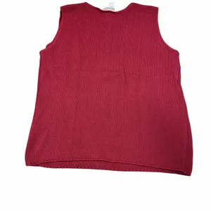 🌸 Vintage Coldwater Creek Red Knit Tank Top 1X‎ 🌸 thumbnail 4