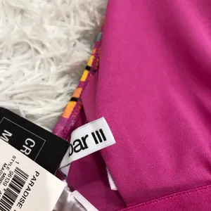 Macy’s Bar III Paradise In The Palms Cowl Neck One-Piece Swimsuit Pink‎ Medium thumbnail 6