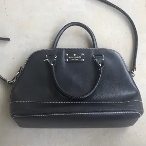 Kate Spade Black Dome Crossbody Hand Bag Purse thumbnail 2
