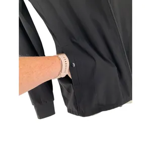 Vince Camuto Womens Black Scrub Jacket & Top Set XS Polyester/Spandex Blend thumbnail 5