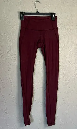Lululemon full length brushed legging size 4 thumbnail 1