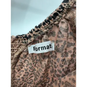 Reformation Toulouse Dress Womens 2 Cream Black‎ Cheetah Print Linen Midi thumbnail 6