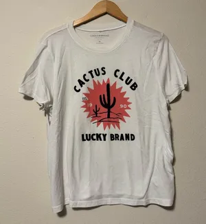 Lucky Brand White Graphic Tee thumbnail 1