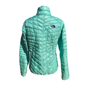 The North Face Womens Thermoball‎ Insulated Jacket Aqua Teal Lightweight Small thumbnail 6