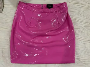 Pink Leather Skirt Size L thumbnail 3