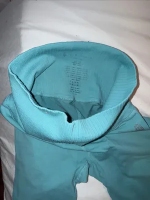 Free people movement Good Karma Teal High-Waist Active Leggings perforated Xs thumbnail 7