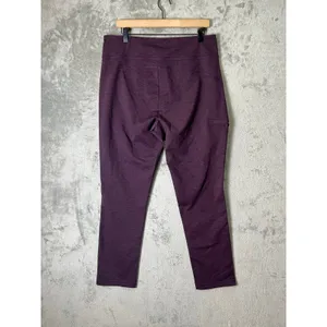 Duluth Trading NoGA‎ Cotton Leggings L X 31 Purple Pull On Stretch Casual Pants thumbnail 3