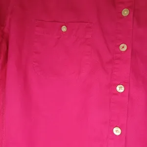 Converse One Star Bright Pink Y2K Retro Casual Utility Camp Button-Up Shirt thumbnail 9