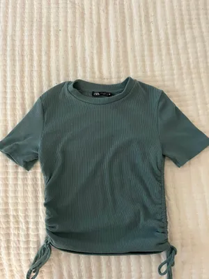 Blue Sinched Tshirt thumbnail 2