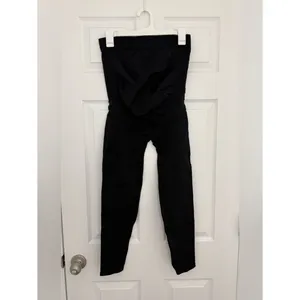 BLANQI Everyday Maternity Leggings Size Large Black Over Belly Support Knit thumbnail 2